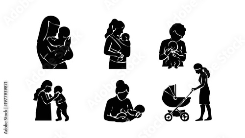 Mother and baby love family moments.