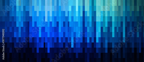 Abstract background blue color chaos art, geometric blue pattern digital, pixel gradient texture modern cool