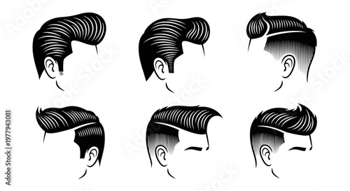 Collection of Vintage Hairstyles for Men.