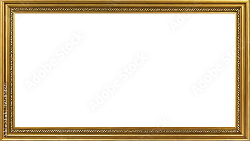 Marco Dorado Antiguo Premium Diseño Ornamental Metálico | Para Enmarcar Fotografía, Obra de Arte, Certificado, Diploma, Invitaciones, Bodas, etc.