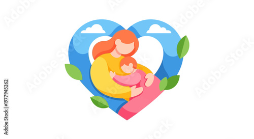 Mother and Child Embrace A Symbol of Love, Nurturing, and Family Bonds