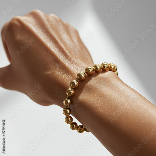 Modern Gold Bracelet: Handmade Jewelry Statement Piece for Chic Luxury Fashion and Elegant Style