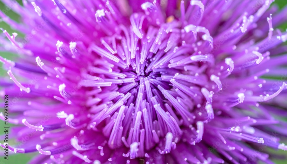 Obraz premium Close-up of a vibrant purple flower.