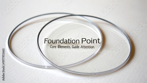 Transparent Circles with Text for Design, Marketing, or Advertising Purposes on Light Background