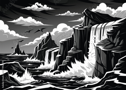 Set of hand cursor icons showing finger touching screen for technology and interface design.