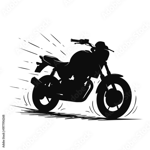Motorcycle, bike, motorcycle silhouette, vector motorcycle, speeding bike