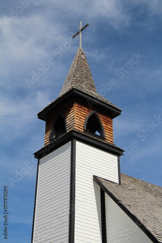 Wallpaper Mural old wooden church steeple Torontodigital.ca