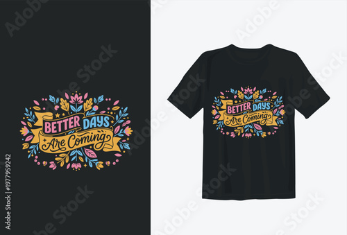 Colorful Typography T-Shirt Design
