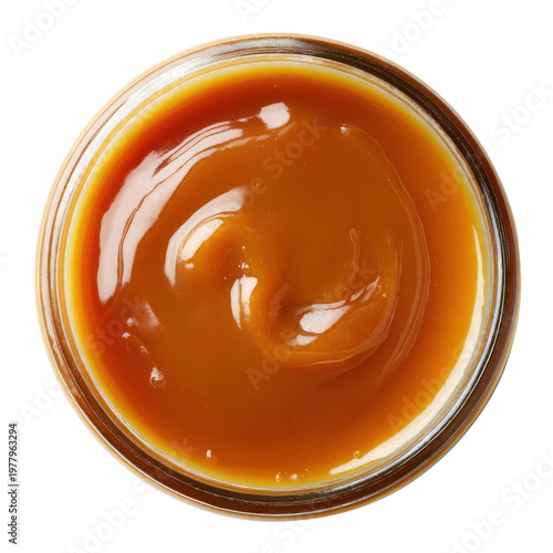 View Close Up Amber Colored Liquid In Clear Glass Bowl With Glossy Reflective Surface golden caramel, Isolated On Black Background, Png Transparent Background, Cut Out