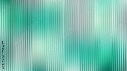 Ribbed Glass Background Texture in Abstract Style. A collection of reeded glass semitransparent linear overlays, including vector, green, mint, turquoise, fluted, corrugated, teal
