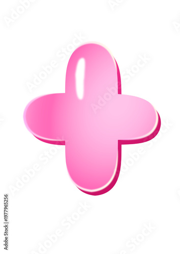 Glossy letters