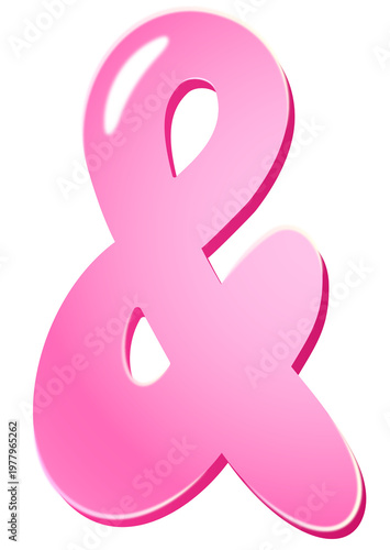 Glossy letters