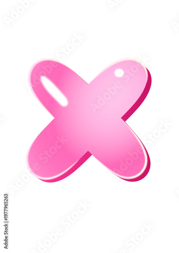 Glossy letters