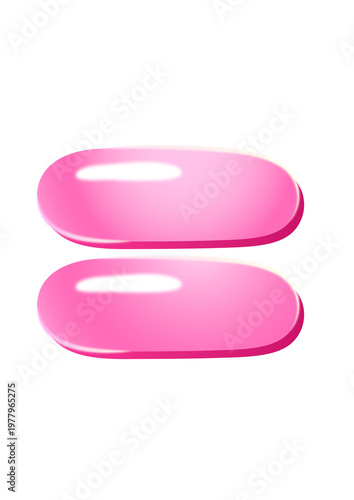 Glossy letters