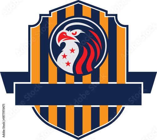 Eagle Shield Sports Logo for Team Mascot and Club Identity