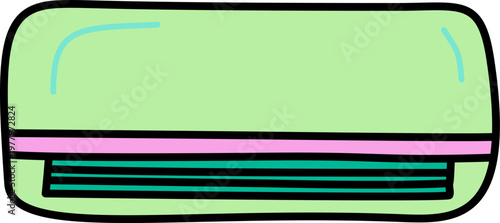 Doodle air conditioner home appliance illustration