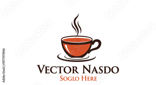 Steaming hot cup of coffee.