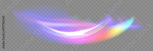 Crystal rays of light, prism refraction, lens flare, crystal glass reflection effect. Prism vector, realistic light leak effect with spectral flare.