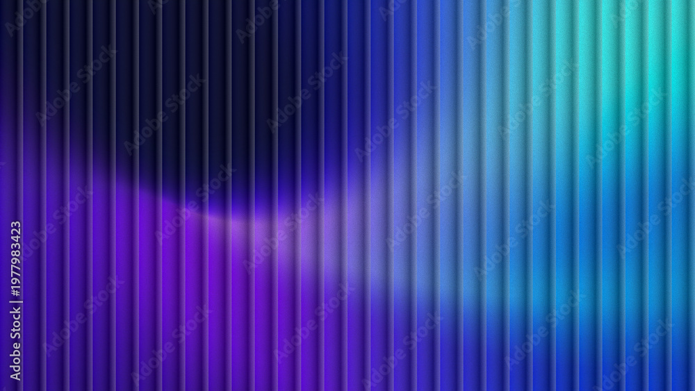 Fototapeta premium futuristic neon gradient corrugated texture abstract purple blue teal vertical background