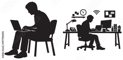 Comparison of informal and formal workstation setups using digital devices