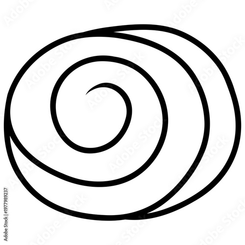 swiss rolls cake icon illustration