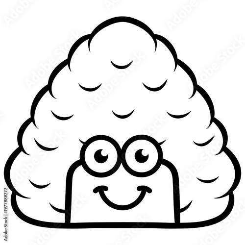 onigiri cartoon kawaii character