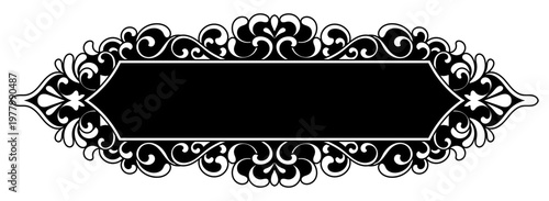 Vintage floral frame design, abstract vintage patterns, text frame.