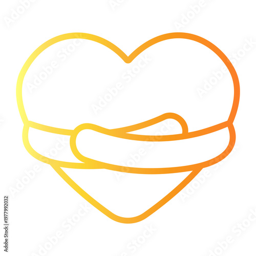 relationship Line Gradient Icon