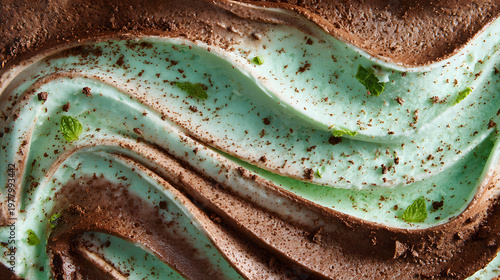 mint chocolate chip ice cream	
