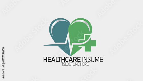 Healthcare Insurance Medical Logo Design.