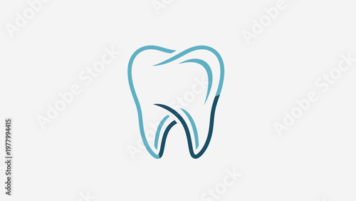 Dental Tooth Icon Medical Symbol Graphic.