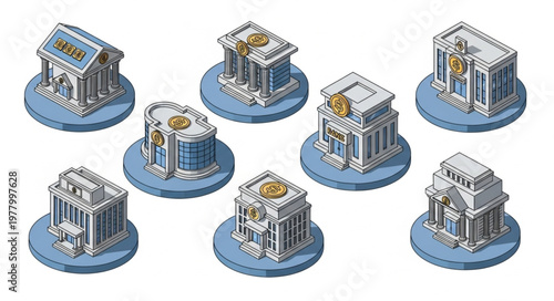 Collection of Ancient Greek Buildings and Temples.