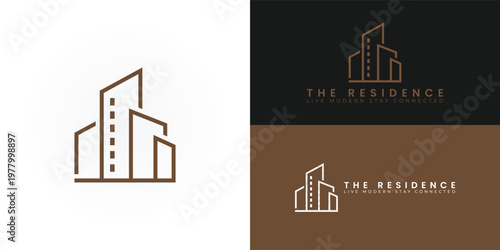 A clean, geometric building icon with sharp, modern lines represents a newly built residential complex offering stylish furnished apartments for students and young professionals.