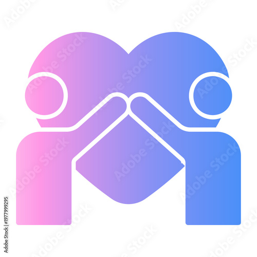 relationship Gradient icon
