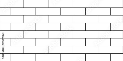Pavement sidewalk brick wall seamless mosaic stone concrete wall surface tiles. subway vector block rock white brick wall texture background.