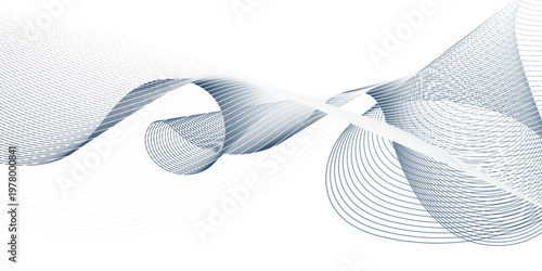 Abstract blue gradient blend line technology business waves flow background. minimal paper grid web smooth line. digital vector web soundwave pattern texture.