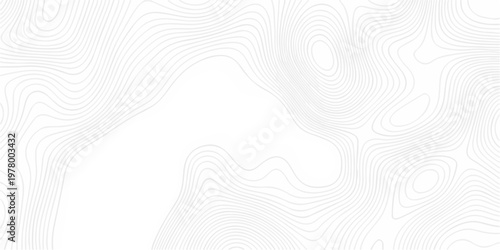  vector topography map creative discovery White wave grid stripe line map topography. minimal geographic contour line mounted map background.
