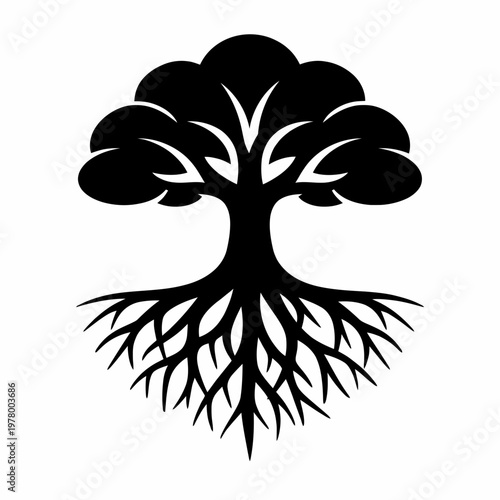 Abstract Tree with Deep Roots