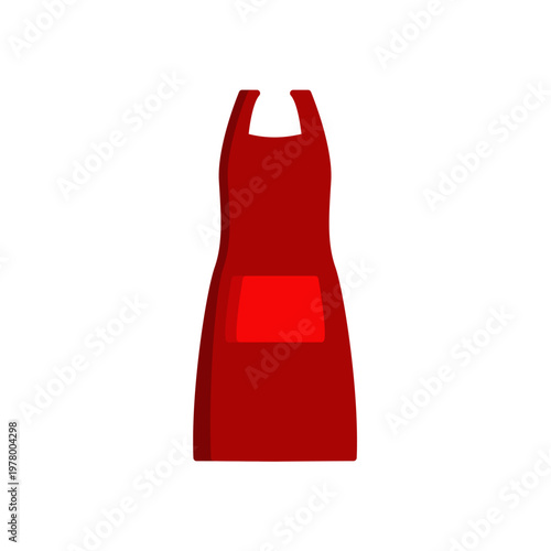 apron simple flat icon illustration