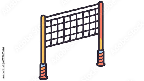 Volleyball Net Illustration