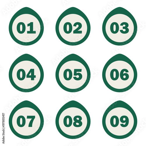 イラスト素材：ポイント,矢印,マーク,数字,付箋,注目,注意,重要