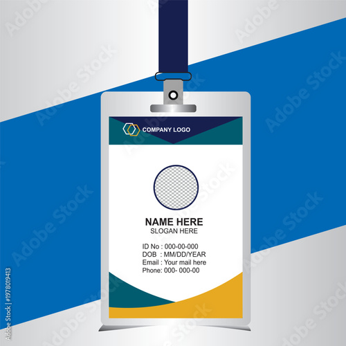 professional modern id card desgin