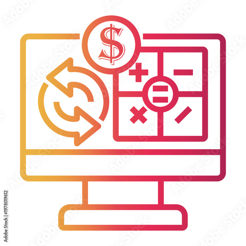 business Line Gradient Icon