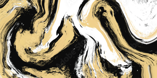 Premium black gold marble texture shows sophisticated mineral swirl. This luxury design is an opulent branding element.