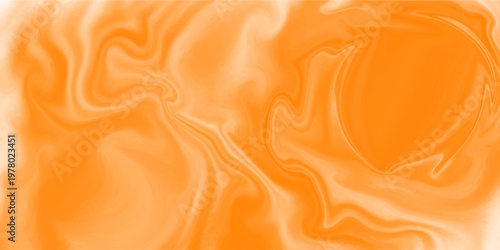 Bright orange and white fluid marble pattern with energetic liquid flows. This warm abstract vector background is ideal for summer campaigns and vibrant web interfaces.