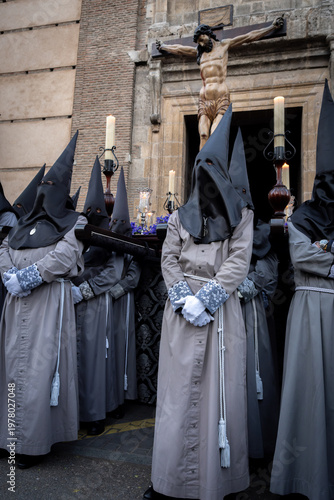 Semana Santa Valladolid, desfiles procesionales de manifestación religiosa católica en Valladolid España. celebración de la Semana Santa en España actos religiosos que recuerdan la muerte y resurrecci