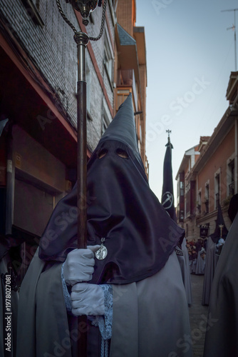 Semana Santa Valladolid, desfiles procesionales de manifestación religiosa católica en Valladolid España. celebración de la Semana Santa en España actos religiosos que recuerdan la muerte y resurrecci