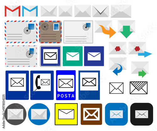 Envelopes and Email Symbols