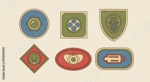 Vintage Style Badge Designs - A Collection of Unique Emblem Icons