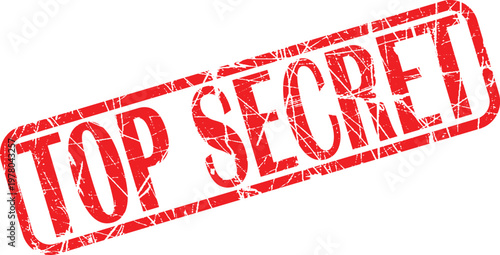 A red stamp with the words top secret on it